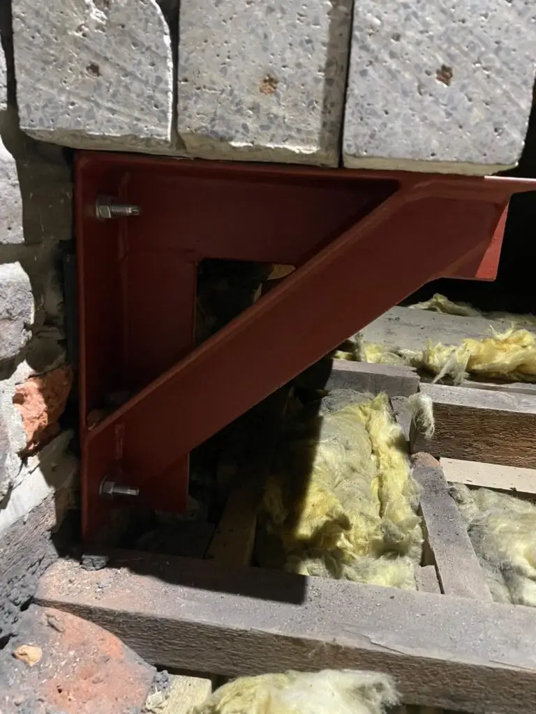 steel beam - During chimney removal